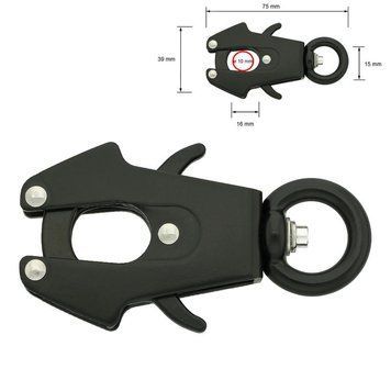 Carabiner with trigger 15 mm