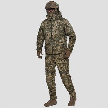 Military uniform set. Winter jacket + pants with knee pads UATAC Pixel XS